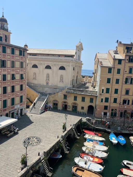 Attico Sul Porticciolo Antico Di Camogli Lägenhet Exteriör bild